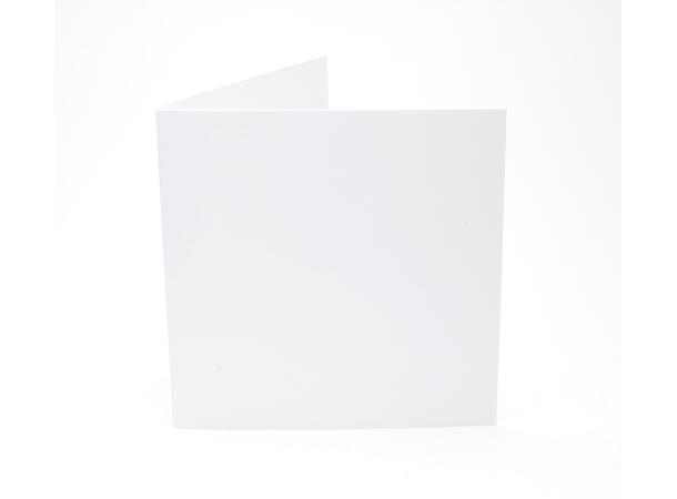 Mappe 16x16 Scandia Hvit 10pkn 10stk takkekortmapper 